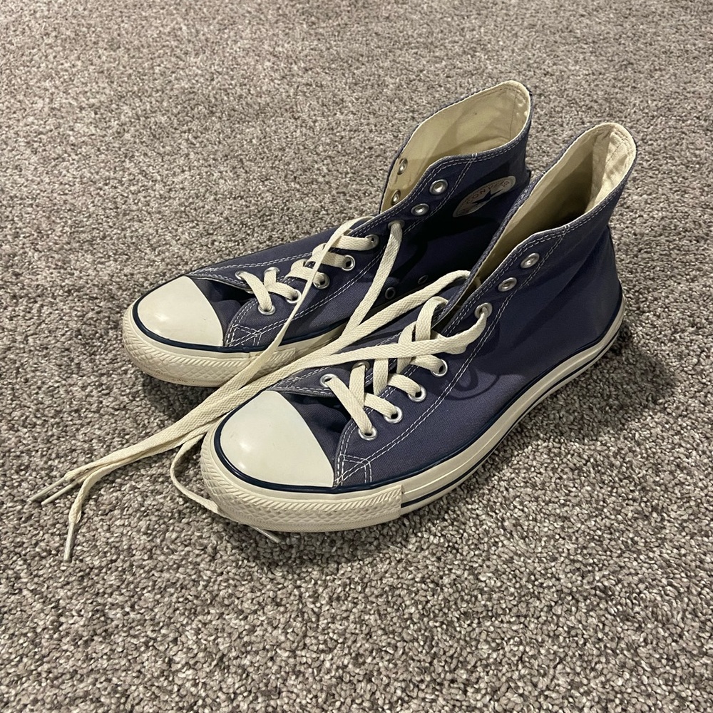 Faded Navy Blue Converse Chucks Size 10 Shoes